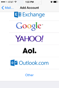 Choose email service ios